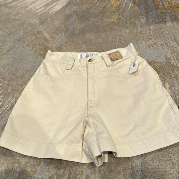 Vintage early 90s Chazzz Credentials Khaki corduroy shorts , sz. 5 (fits small) - Picture 1 of 8